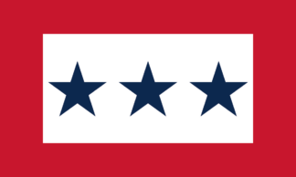 Three Star Service Flag 3×5 FT