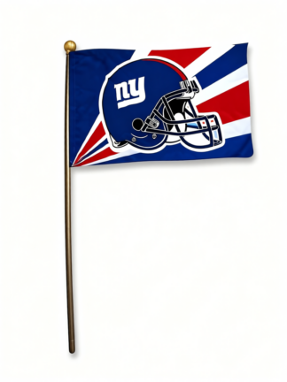 Official Indianapolis Colts helmet stick flag featuring team logo and colors, ideal for sports fans and outdoor display.