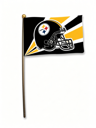 Pittsburg Steelers Helmet Stick Flag 4x6 Inch