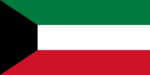 Kuwait Stick Flag 4x6 In