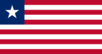 Liberia Handheld 12x18 In Flag With Pole