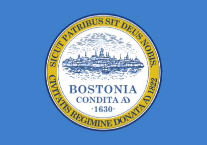 Massachusetts Boston Flag