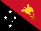 Papua New Guinea Stick Flag 4x6 In 12 Pack