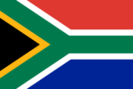 South Africa Stick Flag 4x6 In