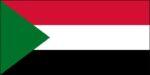 Sudan Stick Flag 4x6 In