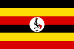 Uganda Stick Flag 4x6 In