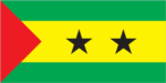 Sao Tome & Principe Stick Flag 4x6 In