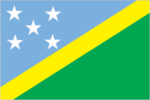 Solomon Islands Stick Flag 4x6 In