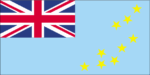 Tuvalu Stick Flag 4x6 In 12 Pack